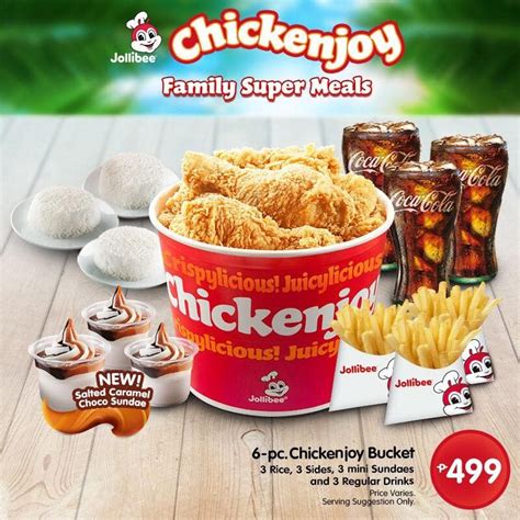 8pcs chicken joy price|Jollibee Chickenjoy & Bucket Menu Prices in Philippines.